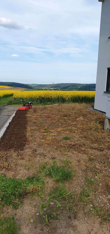 Arbeiten mit Bodenfräse Gartenfräse Garten Fräsarbeiten in Hardheim