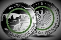 Gemäßigte Zone 5 Euro 2019  nur Verkauf Nordrhein-Westfalen - Schalksmühle Vorschau