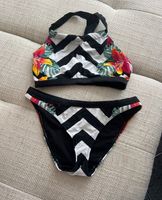 Bikini von Rainbow - schwarz weiß mit Blumen Sachsen-Anhalt - Halberstadt Vorschau