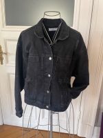 MANGO Jeans-Jacke Gr.M Oversized Schwarz Black Denim Used TOP Eimsbüttel - Hamburg Harvestehude Vorschau