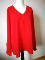 rotes Oberteil, Bluse, V-Ausschnitt, Gr. 46 Leipzig - Plagwitz Vorschau