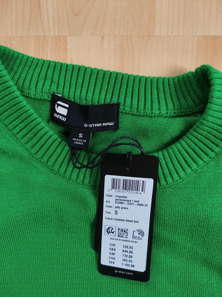 G-Star Raw Pullover grün Größe S neu und unbenutzt in Endingen