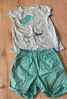 Sommeroutfit Gr 116 mint T-Shirt & kurze Hose Niedersachsen - Ritterhude Vorschau