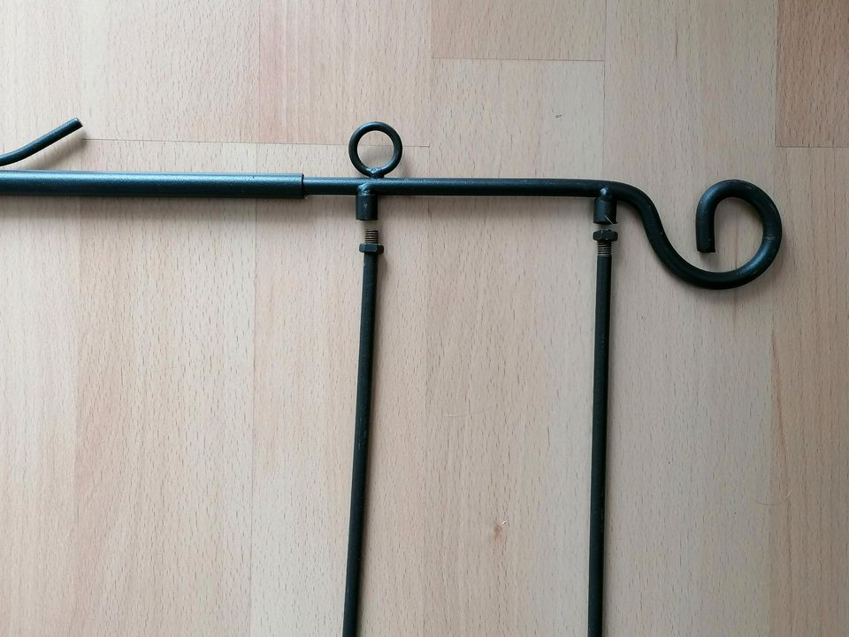 Wand Kerzenhalter aus Metall für 4 Kerzen schwarz Deko in Kassel