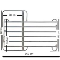 Weidepanel mit Tor 3,6 m Panel Paddock Weidezaun Markersdorf bei Görlitz - Friedersdorf Vorschau