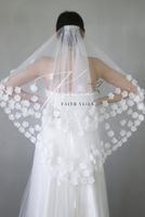 3D Blumen Brautschleier Perlen Zweistufig Schleier Hochzeit Braut Bayern - Regen Vorschau