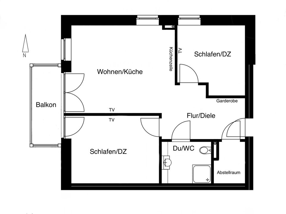 Baltrum Immobilie Wohnung 63,4 qm (FeWo) in Baltrum