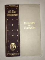 Künstler-Monographie Rembrandt von Knackfuß 1909 Chemnitz - Kappel Vorschau