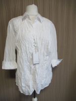 Just White Damen Bluse weiß Stickerei Crinkle Gr. 48 NEU Nordrhein-Westfalen - Grevenbroich Vorschau