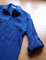 PROMOD Bluse königsblau mit Ärmeln zum Krempeln Gr. 36 Berlin - Reinickendorf Vorschau