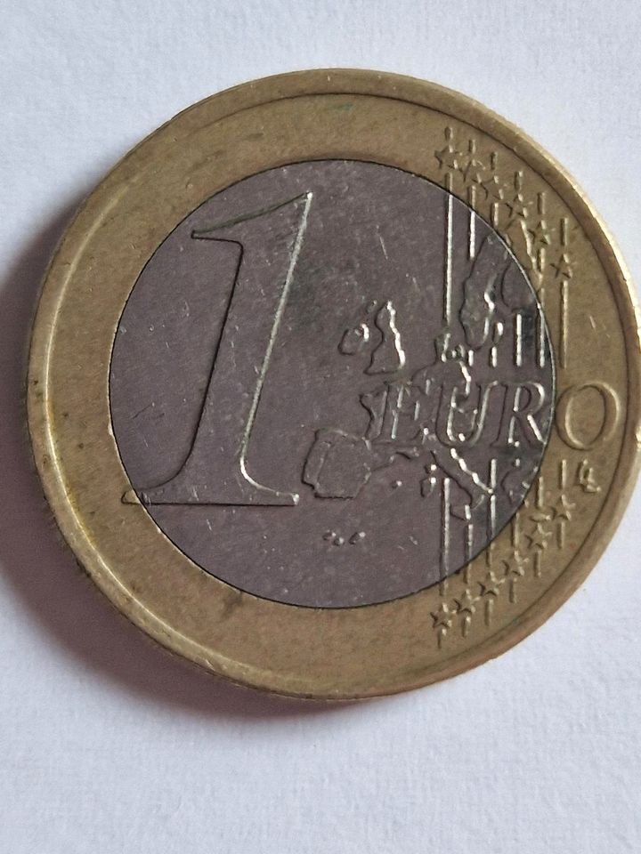 1 Euro Münze Griechenland, Eule, 2002, S im Stern in Kirchberg i. Wald