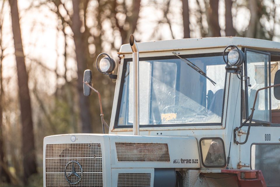 Edelstahl Auspuff MB Trac Mittelschalter 65/70 700 800 Unimog in Allmendingen