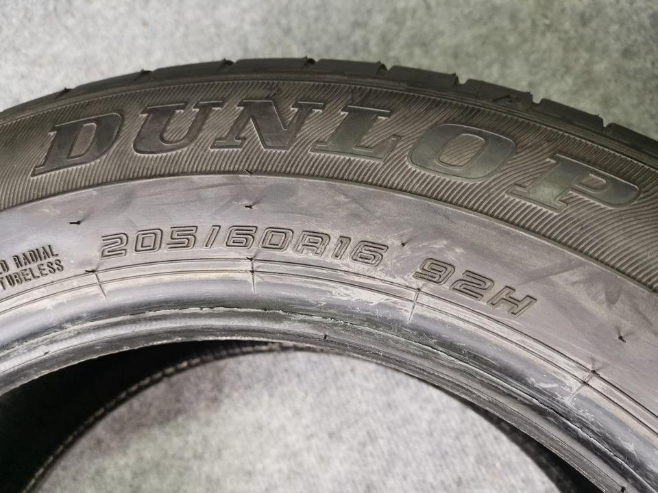 4x WIE NEU 205/60R16 92H Dunlop Sommerreifen 7,5mm in Wolfsburg