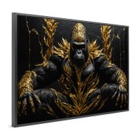 Gorilla Affe Art Animal Tier Wandbild Leinwand mit Rahmen , Deko Stuttgart - Stuttgart-Ost Vorschau