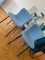 Zwei Stühle  Teddy blau schwarz Baden-Württemberg - Karlsruhe Vorschau