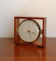 Tisch Uhr mit Wecker Mauthe 60er Vintage Messing&Holz München - Schwabing-Freimann Vorschau