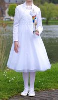 Weise Kommunionkleid Blumenmädchen Hochzeit mit Bolero Gr. 146 Rheinland-Pfalz - Bullay Vorschau