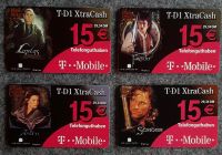 4 Telefonkarten (Aufladekarten) HERR DER RINGE T-Mobile  gebrauch Baden-Württemberg - Tübingen Vorschau