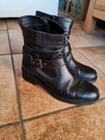 Damen Stiefel Stiefeletten Leder 5Th Avenue schwarz Gr 39 Bayern - Coburg Vorschau