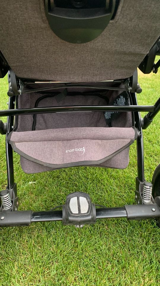 Kinderwagen Buggy Knorr Baby voletto grau schwarz babyschale in Hainburg