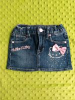 Jeansrock Gr. 92 H&M Hello Kitty blau rosa Glitzer verstellbar Baden-Württemberg - Neulingen Vorschau