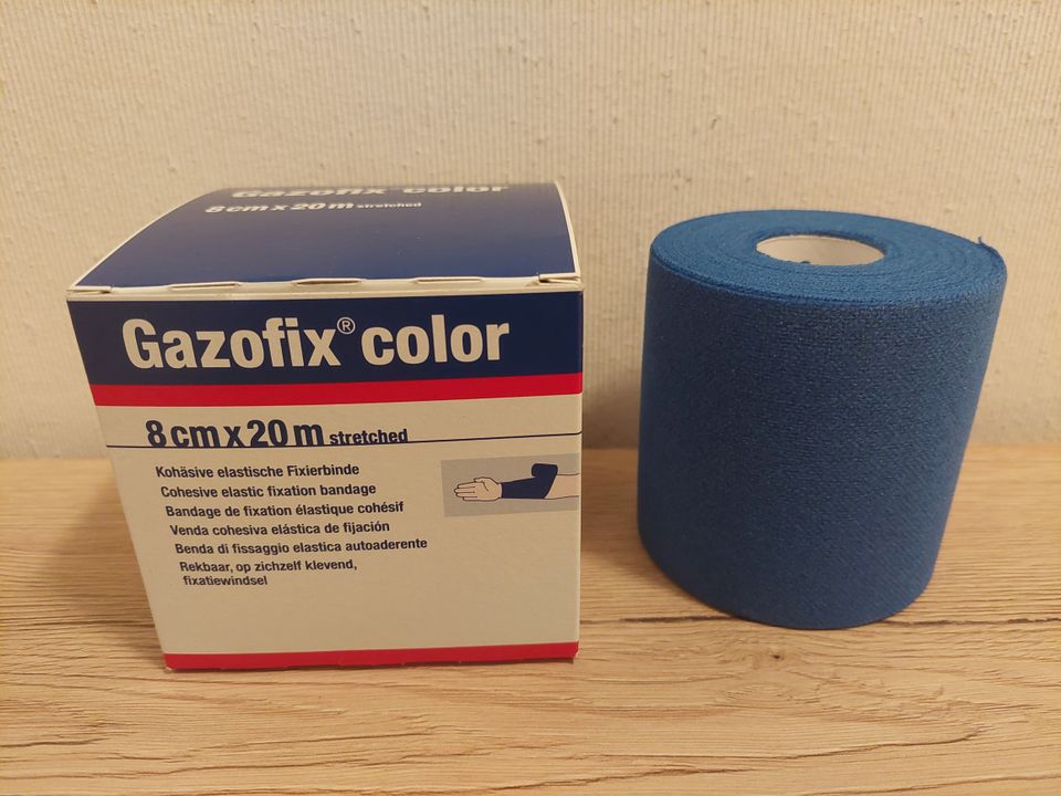 Fixierbinde Gazofix color blau 8cm x 20m streched OVP in Nürnberg (Mittelfr)