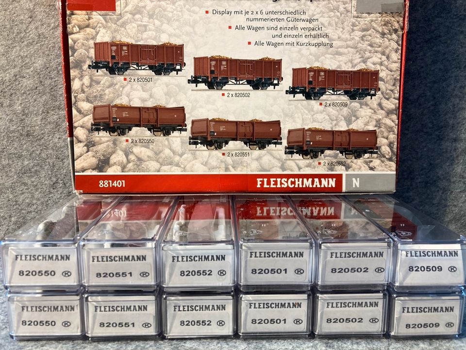 Spur N Fleischmann 881401 Güterwagen Zuckerrübenbeladung in Oyten