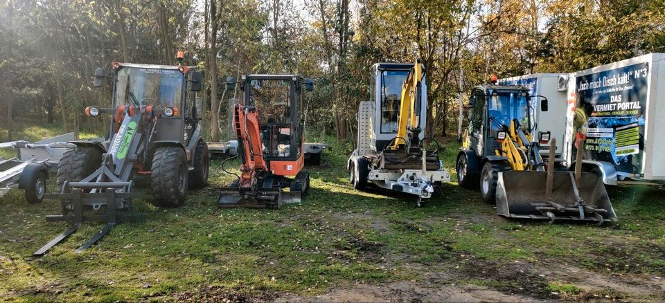 Radlader mieten WL 28 Bagger 3t Klasse 2,8 Vermietung leihen in Hennigsdorf