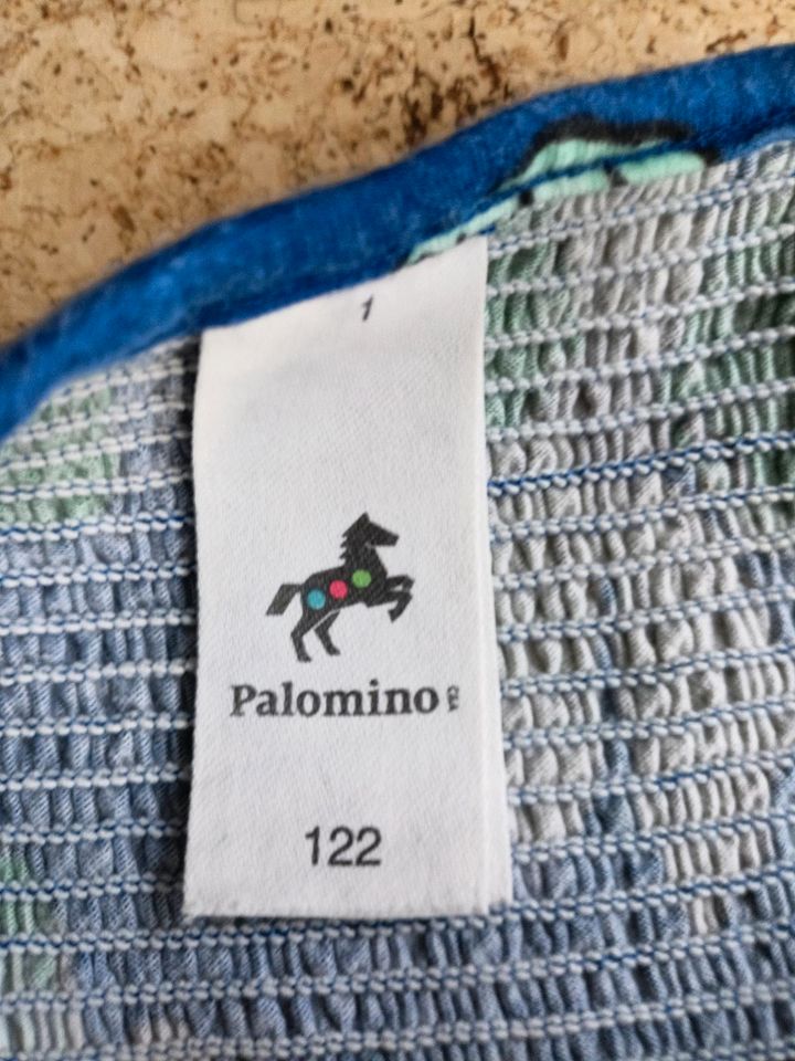 C&A Palomino Sommer Kleid blau mit Blumen Größe 122 in Solms