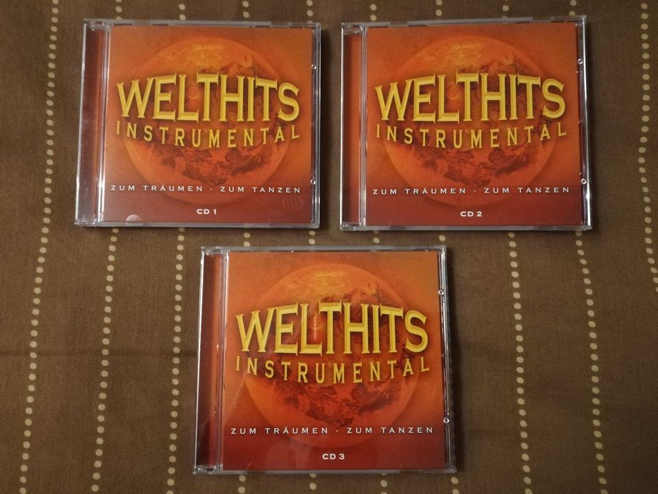 3 CDs, Welthits Instrumental, TOP-Zustand in Meckenheim