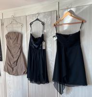 Konfirmation Cocktailkleid Gr. 34 36 dunkelblau & silver-braun Hessen - Wettenberg Vorschau