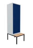 Stahl Garderobenschrank mit Sitzbank (12 Rubinrot + 3 Enzianblau) Sachsen - Altmittweida Vorschau