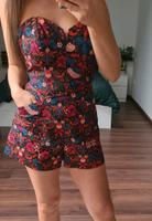 Jumpsuits Overall elegant blumig rot S 36 XS 34 neu h&m Bayern - Türkheim Vorschau