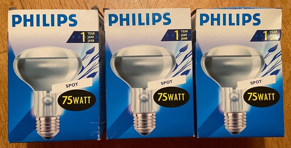 3 Stück Philips Strahler R80 75 Watt - original verpackt - DIMMBA in Altdorf bei Nürnberg