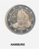 2 Euro Motiv - Münze,  HAMBURG,    auch Versand Berlin - Spandau Vorschau