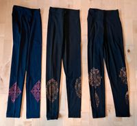 Leggings yoga blau schwarz 36/38 S goa hippie festival sommer Baden-Württemberg - Merzhausen Vorschau