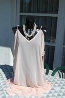 Strand Kaftan Überwurf lang hell apricot Gr. 38 Asos Swim neu Sachsen - Königswartha Vorschau