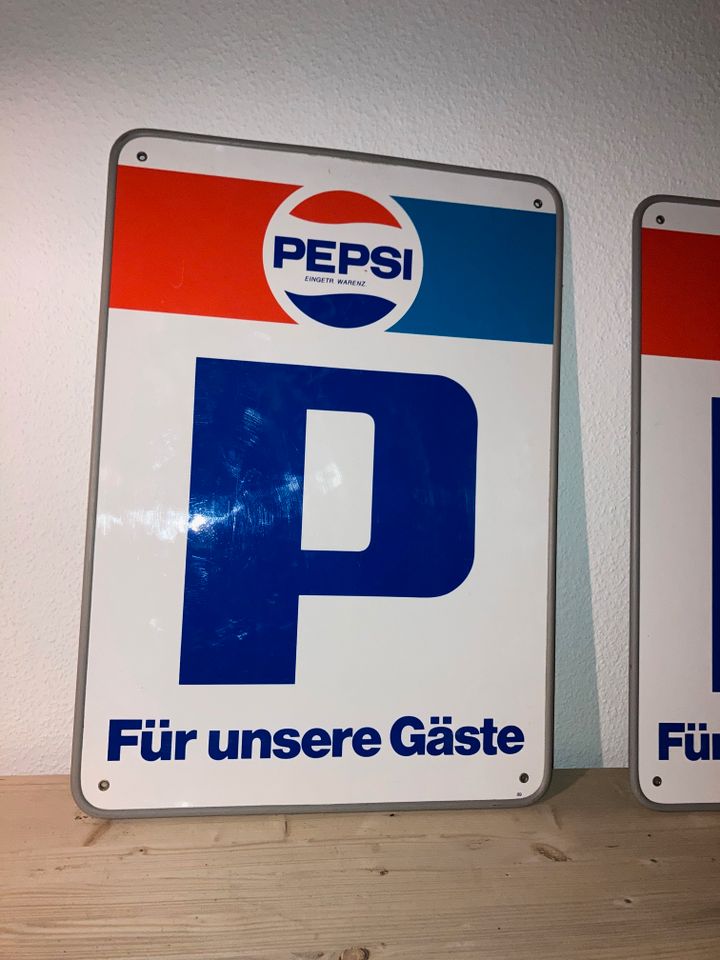 Schild GFK Pepsi Cola in Weisendorf