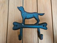 1x Wandhaken Hund auf Knochen Gusseisen Vintage Landhaus Sachsen-Anhalt - Halle Vorschau