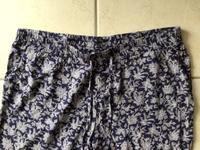 Leichte Hose, blau, Muster, Gr. 48, Sommer, Gummizug im Bund Hessen - Pfungstadt Vorschau