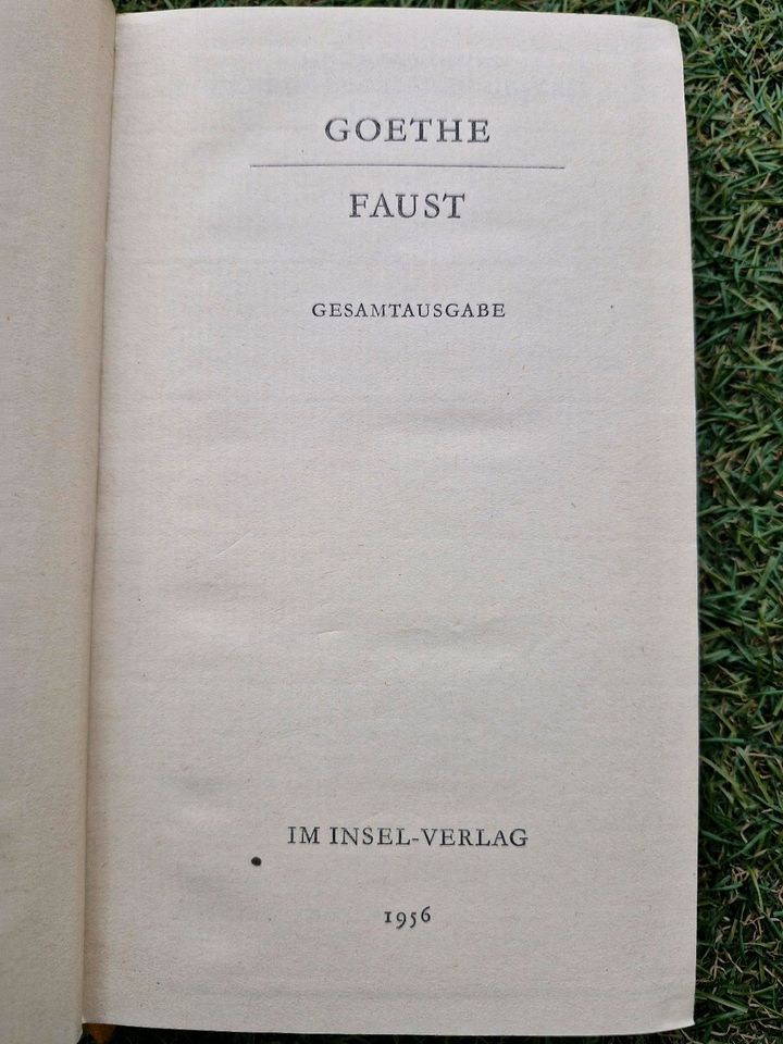 Goethes Faust + Gespräche mit Eckermann Bücher Sammlungsauflösung in Herborn