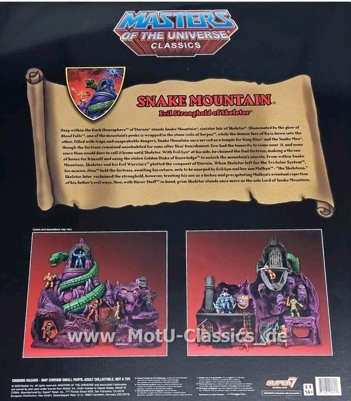 SNAKE MOUNTAIN SUPER7 MOTU CLASSICS MASTERS UNIVERSE ETERNIA MISB in Kirchgandern