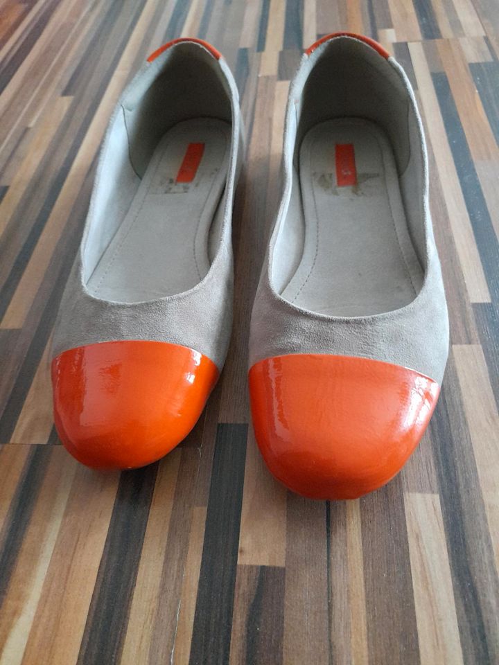 ECCO DAMEN WILDLEDER BALLERINAS GR.39 in Nürnberg (Mittelfr)