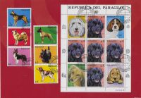 HUNDE  ## RASSEHUNDE # PARAGUAY 1986 ## gestempelt ## Dresden - Räcknitz/Zschertnitz Vorschau