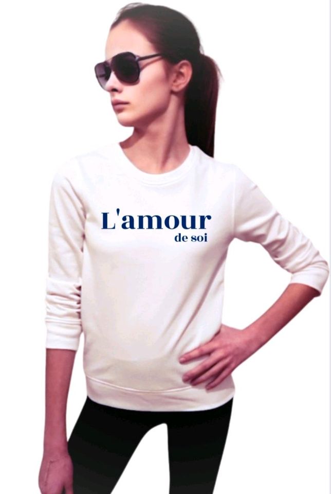 Alle Größen L'AMOUR DE SOI Bio Sweatshirt München Köln Hamburg in Karlskron