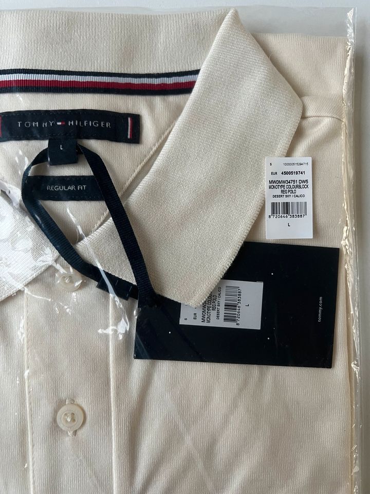 Tommy Hilfiger Polohemd Beige L in Waldbronn