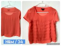 H&M Top Shirt 34 Koralle Düsseldorf - Oberbilk Vorschau