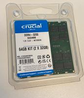 Crucial 64GB (2x32GB) DDR4-3200 SODIMM CL22 RAM – Neu & OVP Rheinland-Pfalz - Hachenburg Vorschau