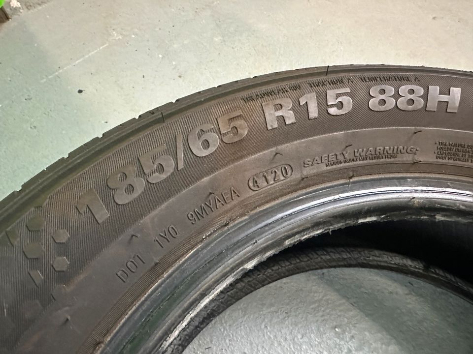 4x Sommerreifen 185/65R15 88H kumho DOT4120 in Köthen (Anhalt)