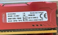 2x 4GB= 8GB  RAM Kingston HyperX FURY DDR3-1866 CL10 Red u Thüringen - Jena Vorschau